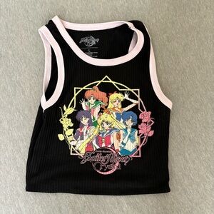 Sailor Moon Crystal Women's Black Tank Top